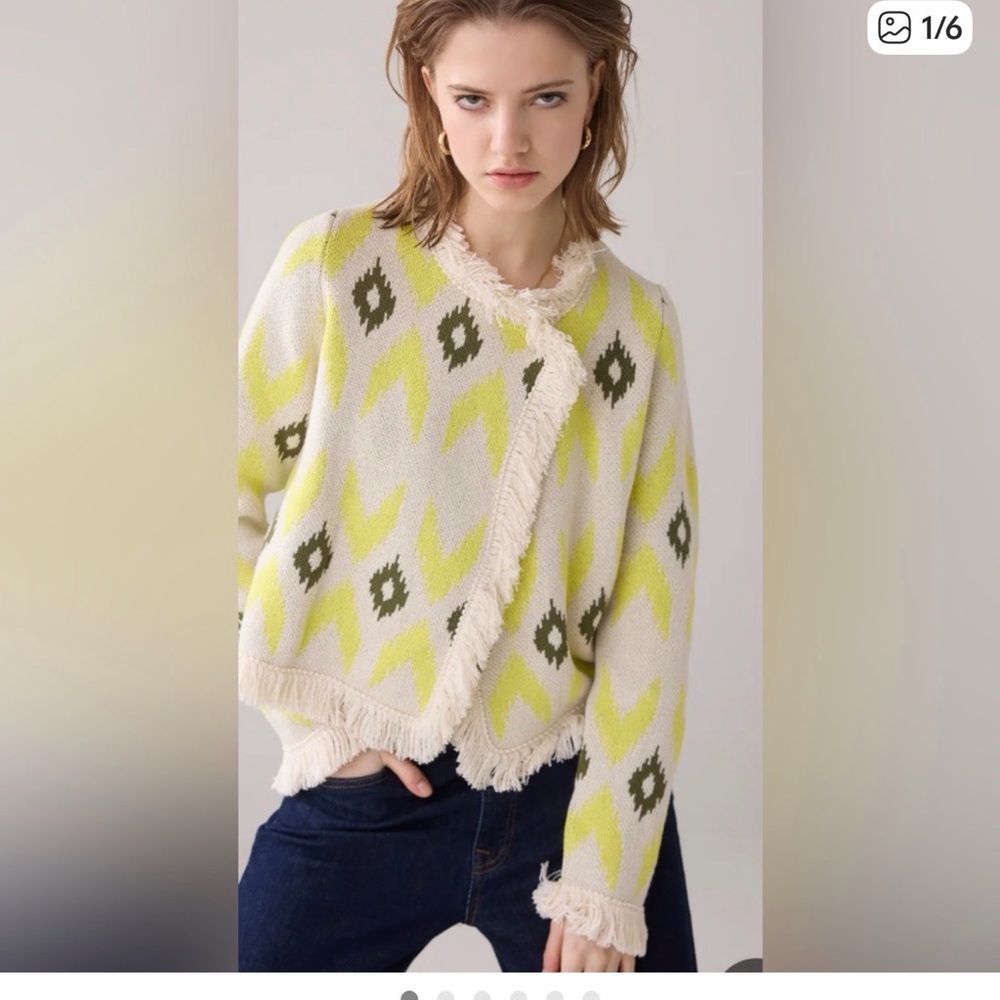 SUMMUM KNITTED JACKET WITH IKAT JACQUARD - Picture 4 of 6